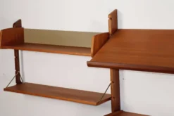 Bibliothèque murale modulable scandinave – Blindheim Møbelfabrik – 1960