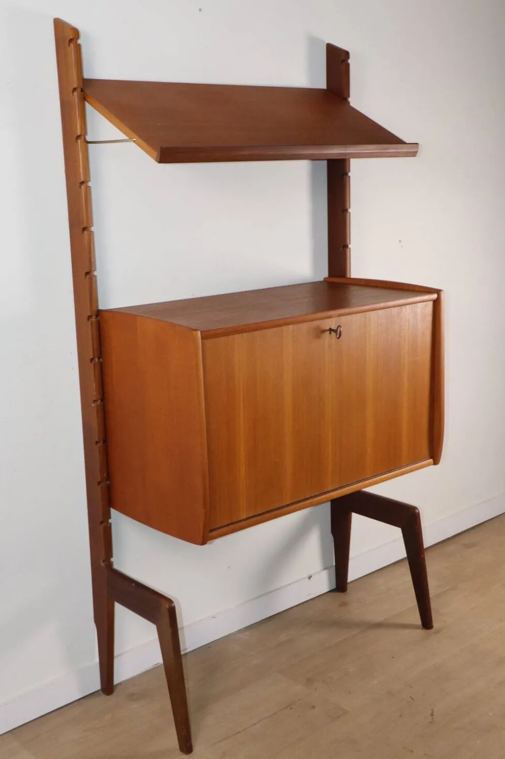 Bibliothèque murale modulable scandinave – Blindheim Møbelfabrik – 1960
