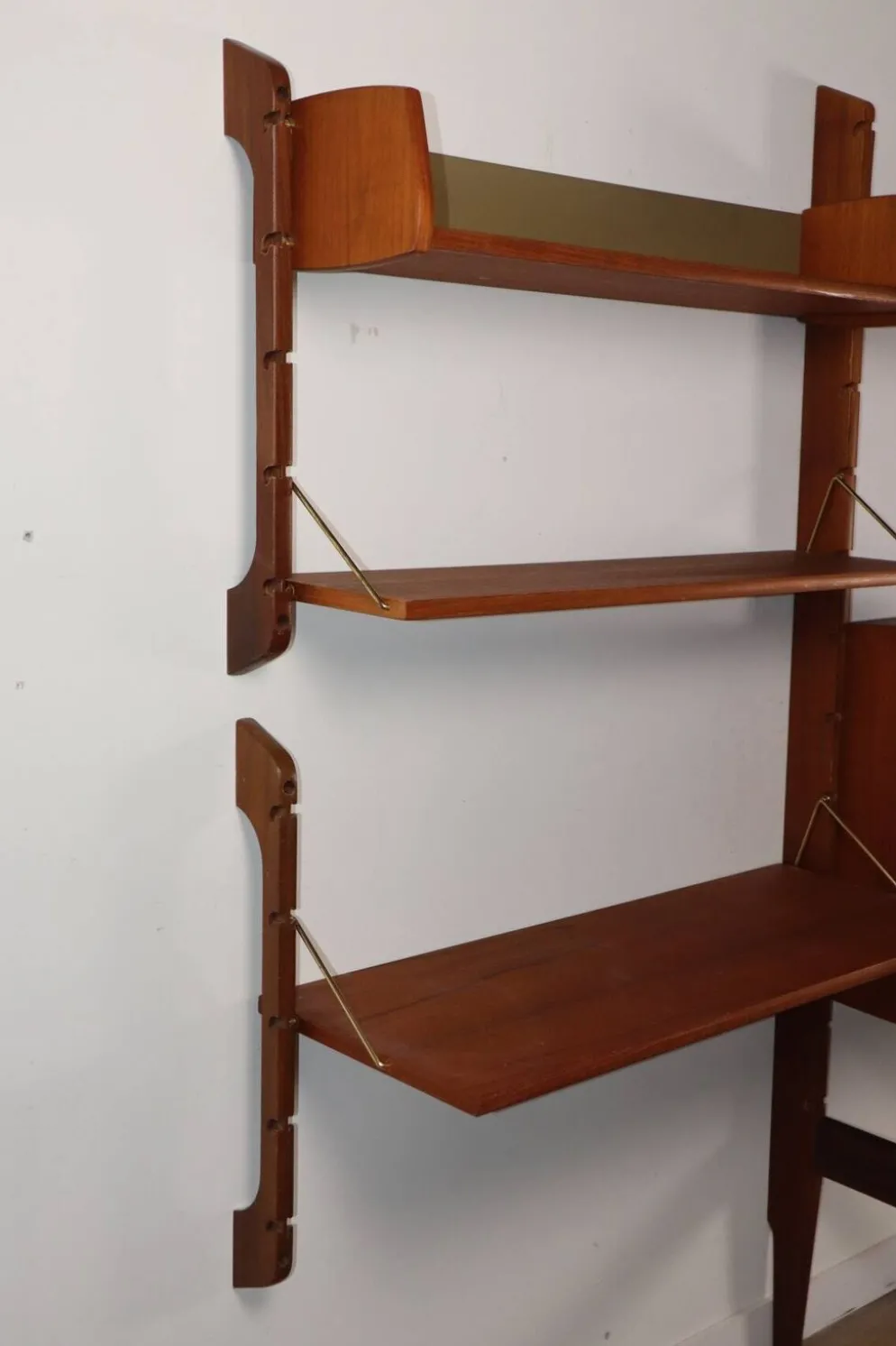Bibliothèque murale modulable scandinave – Blindheim Møbelfabrik – 1960