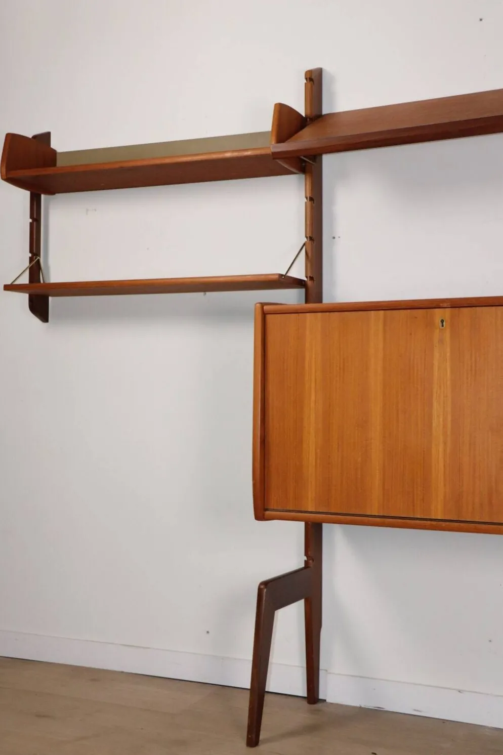 Bibliothèque murale modulable scandinave – Blindheim Møbelfabrik – 1960