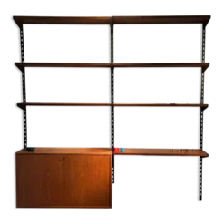 Bibliothèque murale scandinave vintage par Kai Kristiansen pour FM Møbler