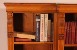bibliothèque ouverte en chêne claire-19° siècle