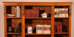 bibliothèque ouverte en chêne claire-19° siècle