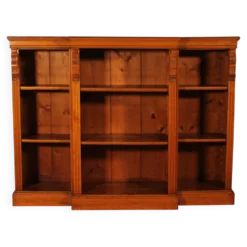 bibliothèque ouverte en chêne claire-19° siècle
