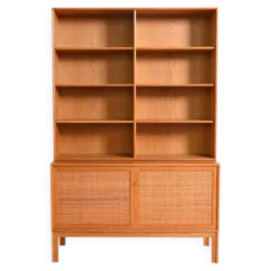 Bibliothèque par Alf Svensson pour Bjästa Möbelfabrik, années 1960.