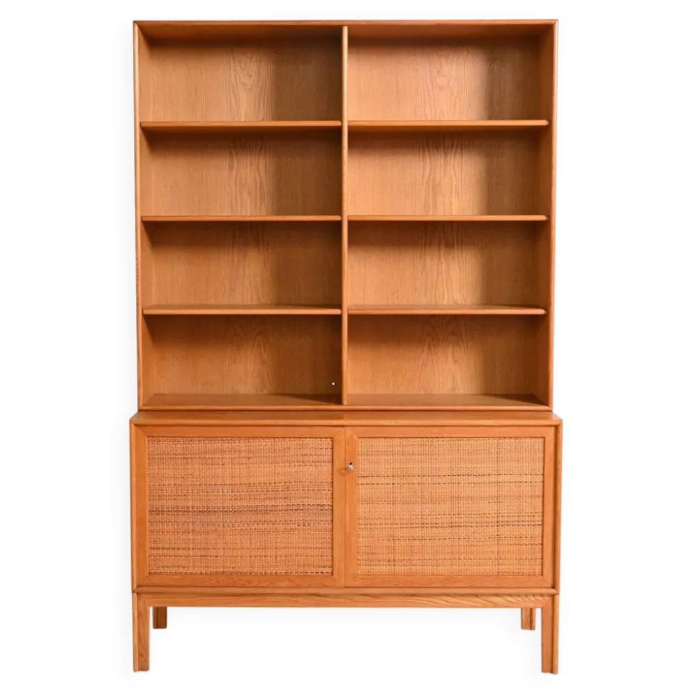 Bibliothèque par Alf Svensson pour Bjästa Möbelfabrik, années 1960.