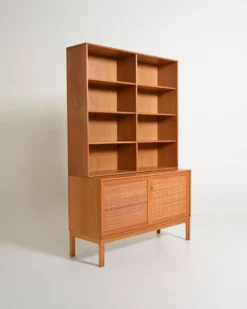 Bibliothèque par Alf Svensson pour Bjästa Möbelfabrik, années 1960.