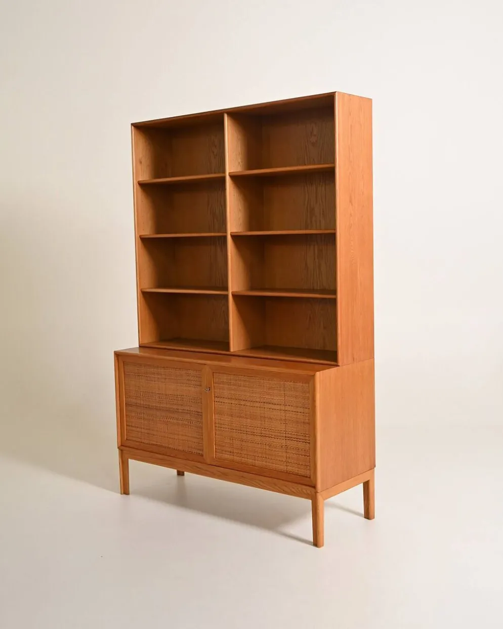 Bibliothèque par Alf Svensson pour Bjästa Möbelfabrik, années 1960.