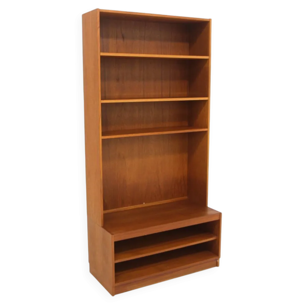 Bibliothèque scandinave en teck, Suède, 1960