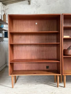 Bibliothèque scandinave vintage en teck de Borge Mogensen