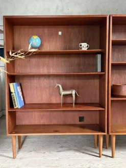 Bibliothèque scandinave vintage en teck de Borge Mogensen