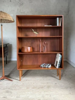 Bibliothèque scandinave vintage en teck de Borge Mogensen