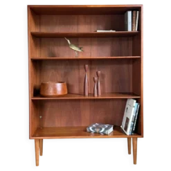 Bibliothèque scandinave vintage en teck de Borge Mogensen