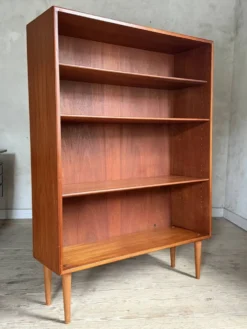 Bibliothèque scandinave vintage en teck de Borge Mogensen