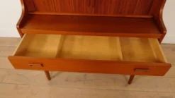 Bibliothèque, secrétaire vintage en teck Johannes Sorth