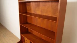 Bibliothèque, secrétaire vintage en teck Johannes Sorth