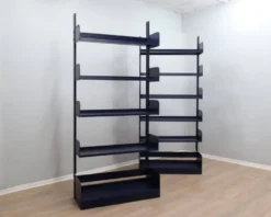Bibliothèques modulaires en métal Congresso LIPS VAGO des années 1970, ensemble de 2