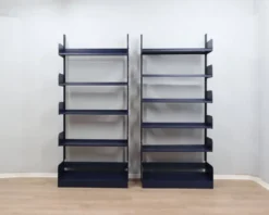 Bibliothèques modulaires en métal Congresso LIPS VAGO des années 1970, ensemble de 2