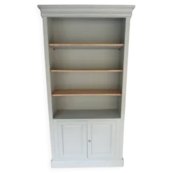 Bibliothèque style Louis-Philippe – Vert de gris
