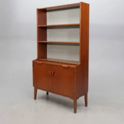 Bibliothèque vintage en acajou Hugo Troeds, Suède, années 1960