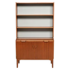 Bibliothèque vintage en acajou Hugo Troeds, Suède, années 1960
