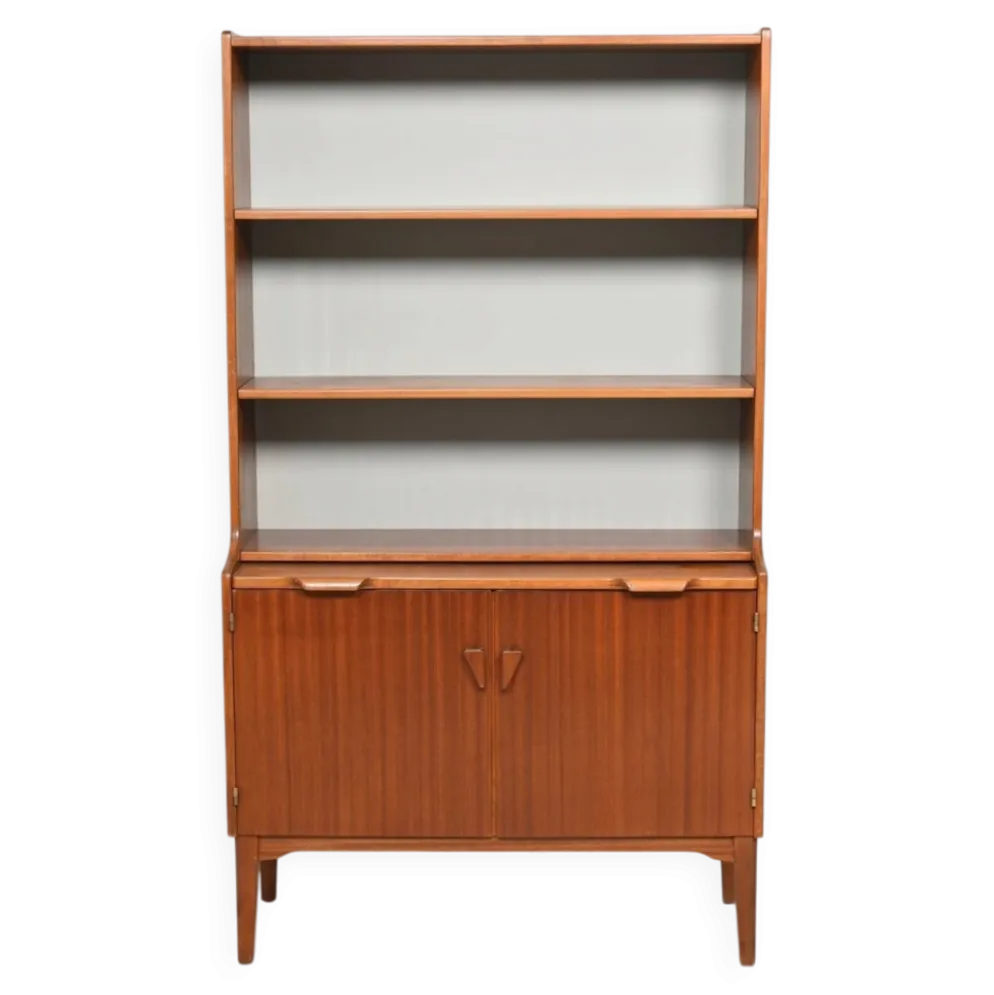 Bibliothèque vintage en acajou Hugo Troeds, Suède, années 1960