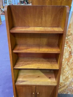 Bibliothèque vintage en chêne design des années 50