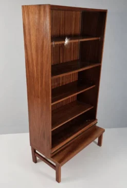 Bibliothèque vintage en hêtre, années 1970