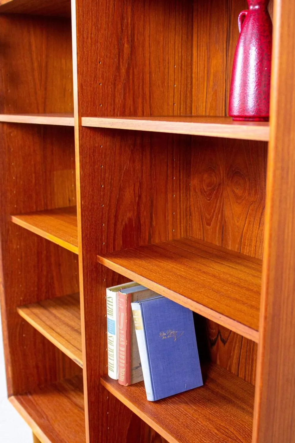 Bibliothèque vintage en teck danois highboard mid-century