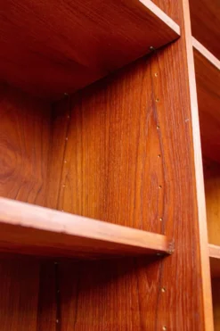 Bibliothèque vintage en teck danois highboard mid-century