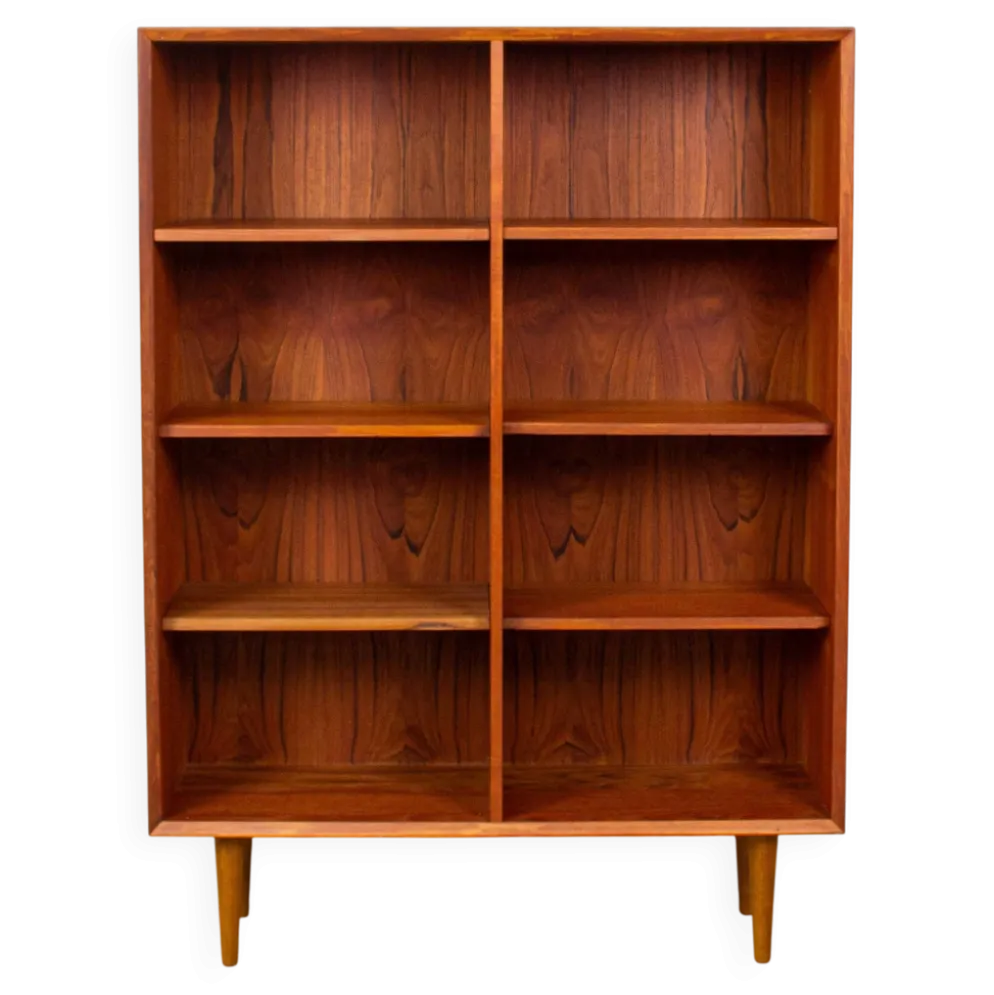 Bibliothèque vintage en teck danois highboard mid-century