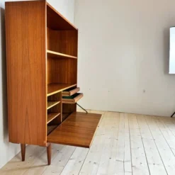 Bibliothèque vintage en teck, Danemark années 60