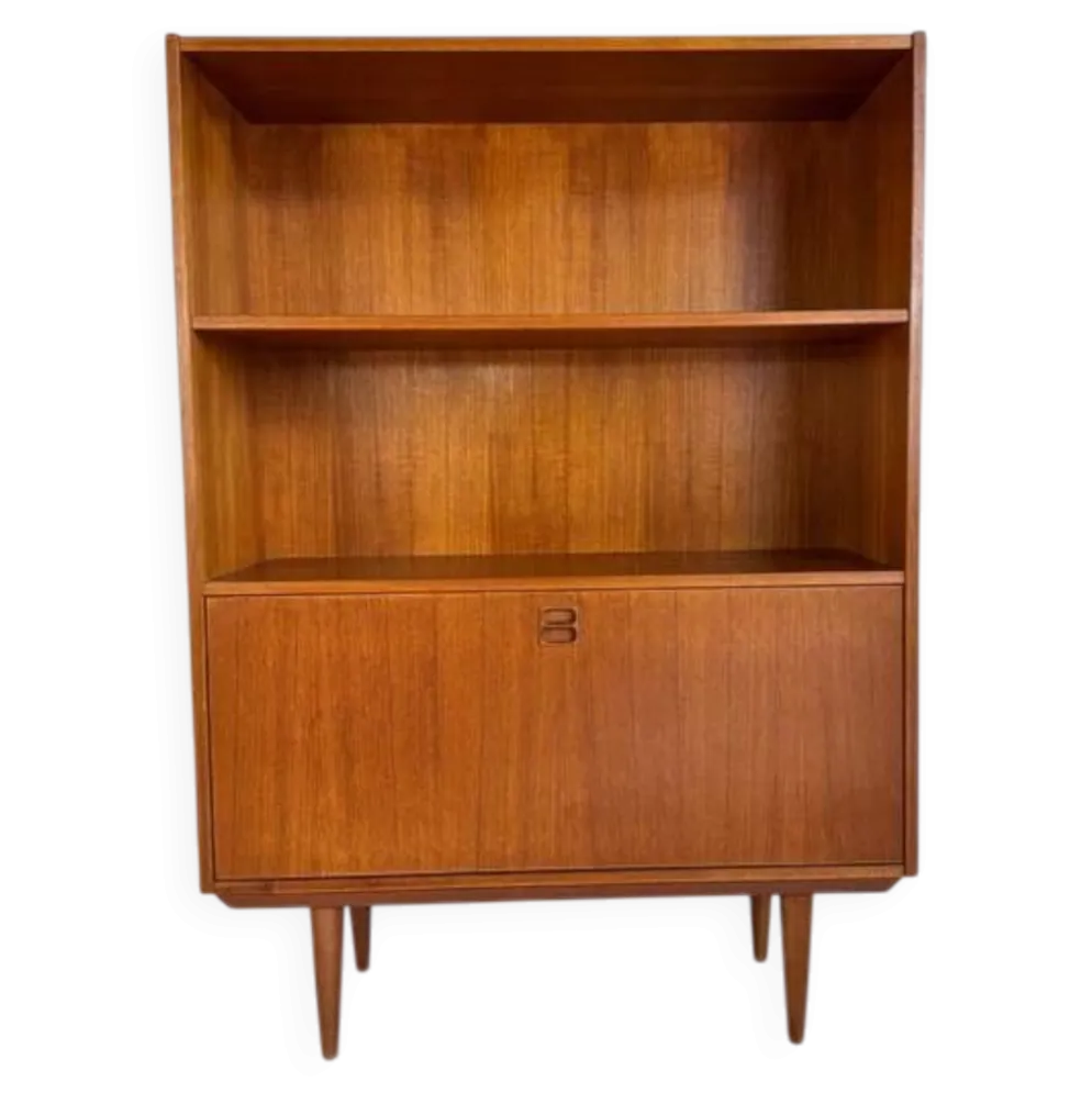 Bibliothèque vintage en teck, Danemark années 60