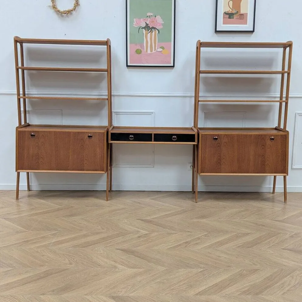 Bibliothèque vintage modulable