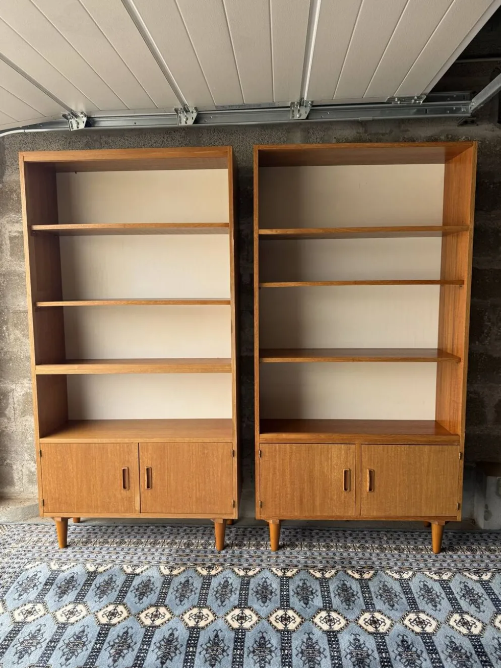 Bibliothèque vintage scandinave en teck, 1970
