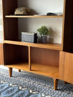 Bibliothèque vintage scandinave en teck, 1970