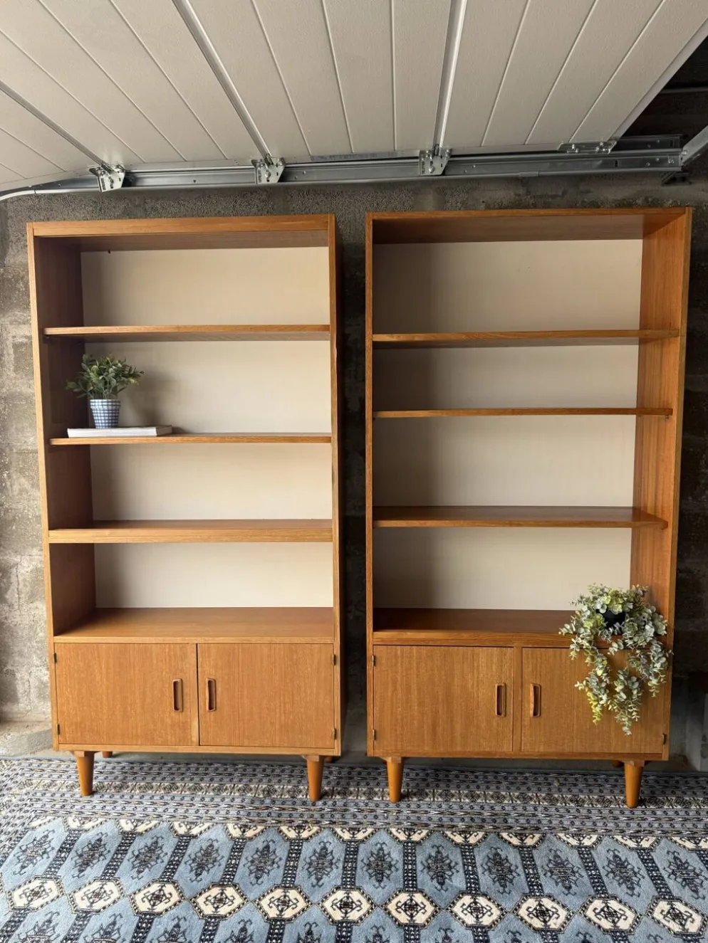 Bibliothèque vintage scandinave en teck, 1970