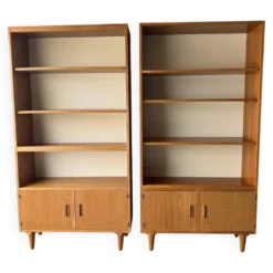 Bibliothèque vintage scandinave en teck, 1970