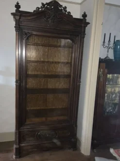 Bibliothèque-vitrine ancienne – Style néo-Renaissance / Henri II – XIXᵉ siè