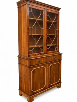 Bibliothèque vitrine anglais vintage 19ème