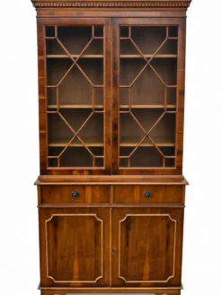 Bibliothèque vitrine anglais vintage 19ème