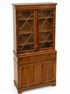 Bibliothèque vitrine anglais vintage 19ème