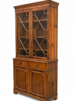 Bibliothèque vitrine anglais vintage 19ème