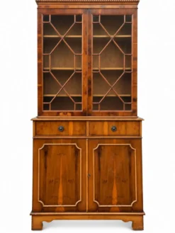 Bibliothèque vitrine anglais vintage 19ème