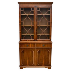 Bibliothèque vitrine anglais vintage 19ème