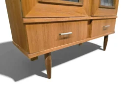 Bibliothèque / vitrine en bois vintage