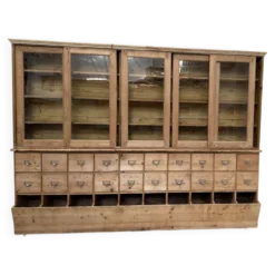 Bibliothèque vitrine meuble d'atelier 1940