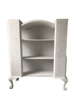 Bibliothèque / vitrine patinée