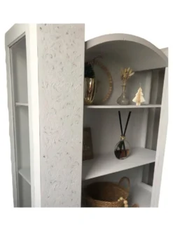 Bibliothèque / vitrine patinée