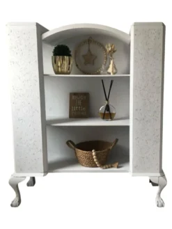 Bibliothèque / vitrine patinée